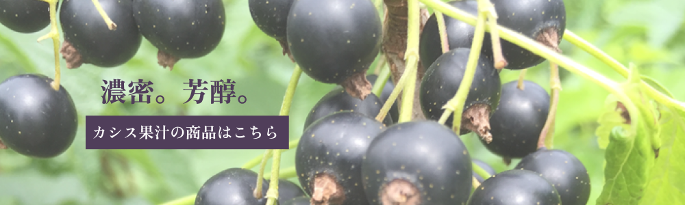 濃密。芳醇。カシス果汁の商品はこちら